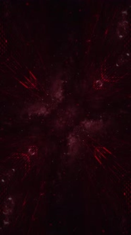 Red Digital Data Network Vertical Technology Background