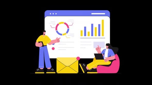 Market Analysis Animation HD On Alpha