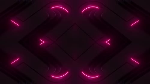 Neon Pink Curve Flow Loop4