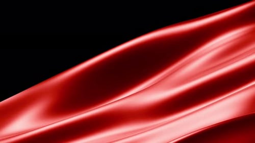 Red Minimalist Wave Background – 4K Seamless Loop Animation for Valentine's Day