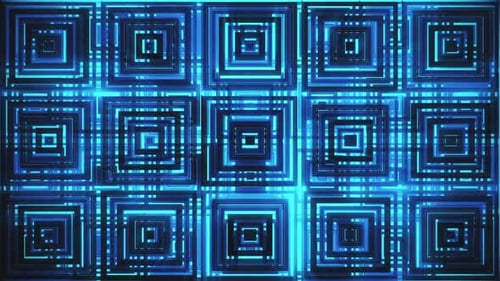VJ Blue Square Blocks