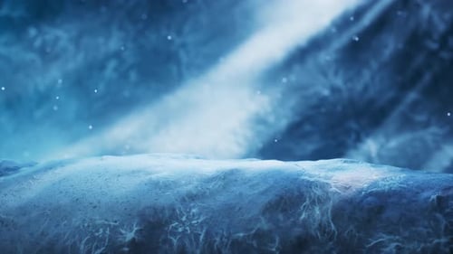 Fantastic dark scene with light illuminating