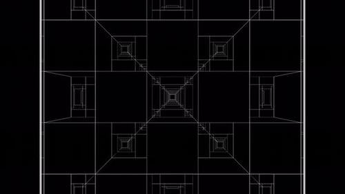 Black Square Output Background Vj Loop In 4K