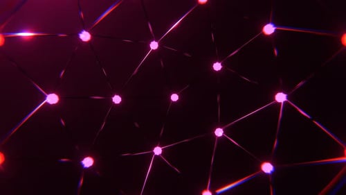Pink Flashing Geometric Wireframe Background Vj Loop In 4K