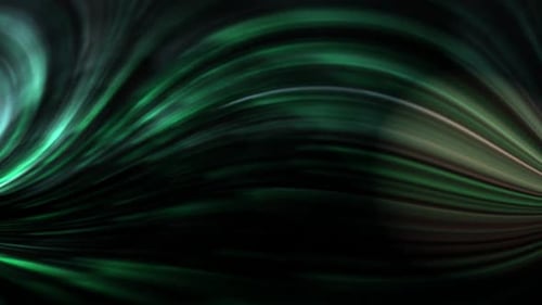 Green swoosh strands animation background