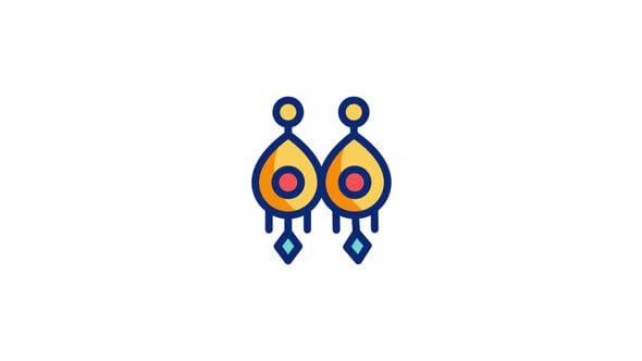 Earrings Animated Alpha Icons, Elements Motion Graphics ft. 2d ...