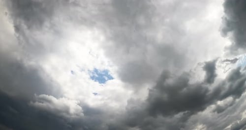 Moody Grey Clouds Moving Across the Sky