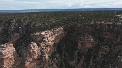 Cinematic Aerial Helicopter Footage of Grand Canyon National Park in Arizona