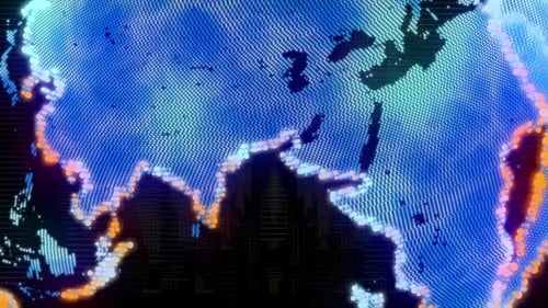 3D-Rendering im Hintergrund von Business World Globe