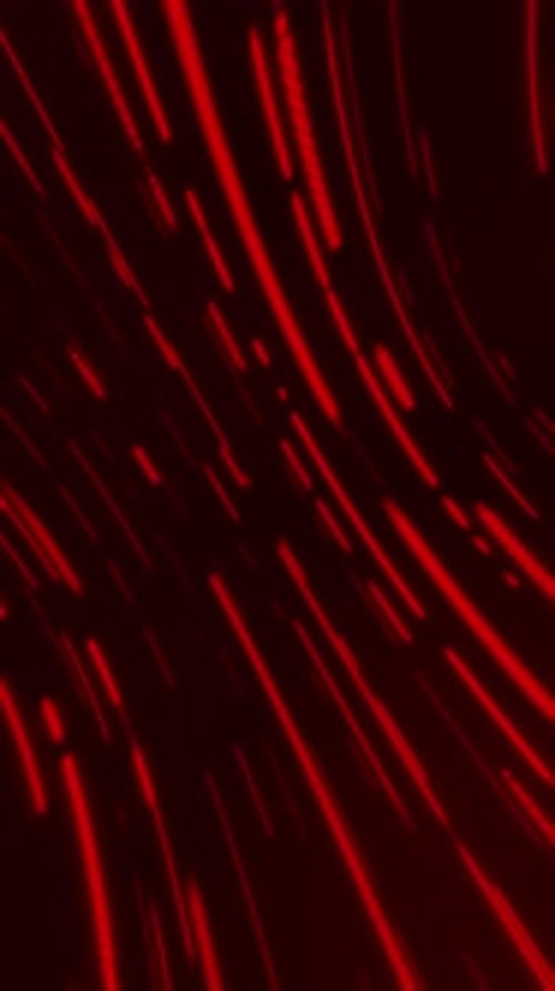 Dynamic Red Neon Light Trails Abstract Vertical Background