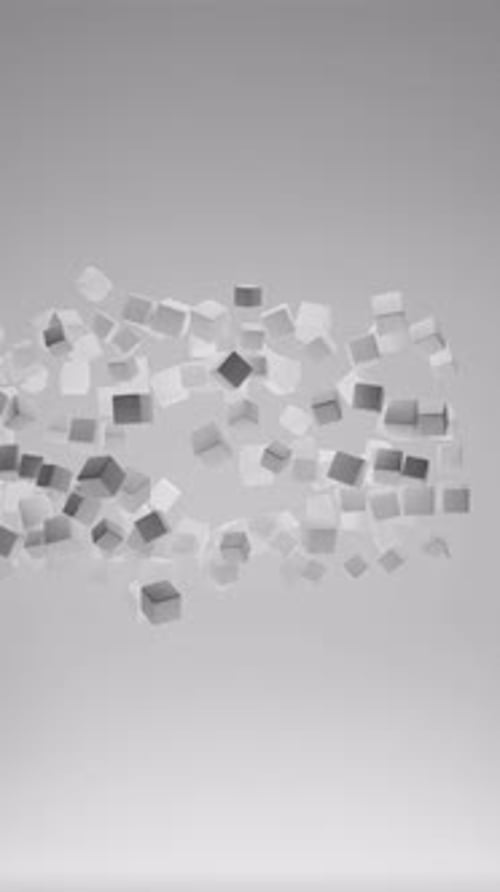 White Sphere 3D Loop Shape Animation