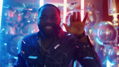 Neon Afro Dance Party Celebration