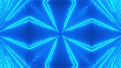 Abstrakter Hintergrund mit blauen Neonlinien.
