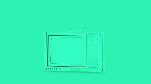 Retro-Tv Hellgrün