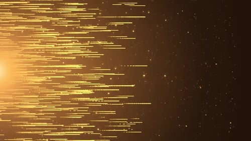 Abstract Background with Gold Glitter Awards Dust Lines