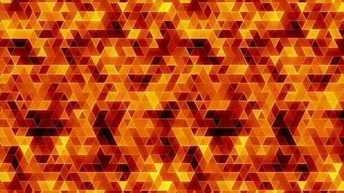 Goldene abstrakte Dreiecks-Hintergrundschleife