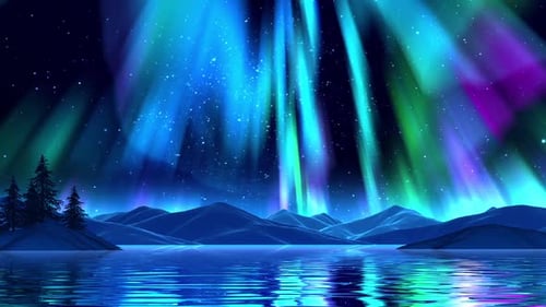 Aurora-Landschaft