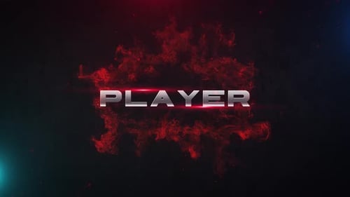 Dynamic Metallic Text Reveal with Fiery Particles