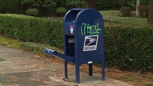 POST OFFICE USPS MAILBOX VANDALIZED