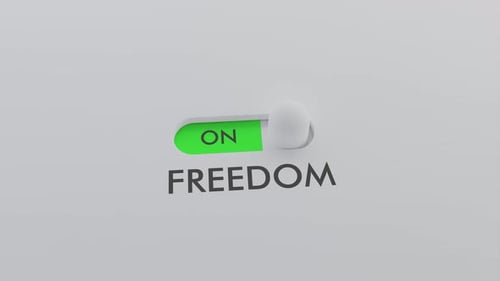 Switching on the FREEDOM switch