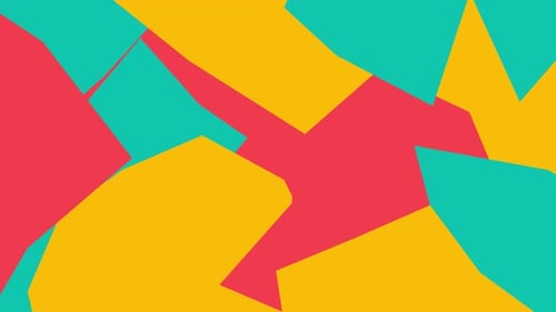 Colorful Abstract Geometric Shape Transition Background