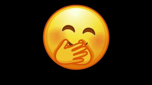 Animated Hugging and Pleading Emoji Faces Loop