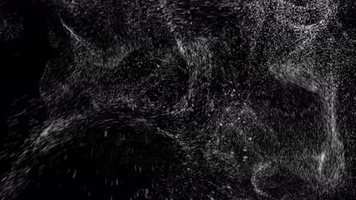 Dynamic White Particle Flow Abstract Background Loop