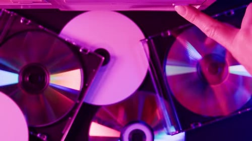 Using CD Circle Disk Closeup