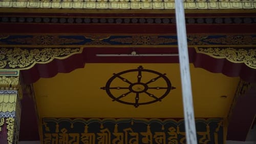Different parts of a Buddhist temple or monetary. A Salugara Monastery which is located in New