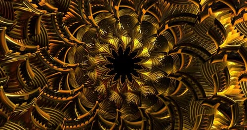 4K VJ Abstrakte Farbtunnelschleifenanimation 15