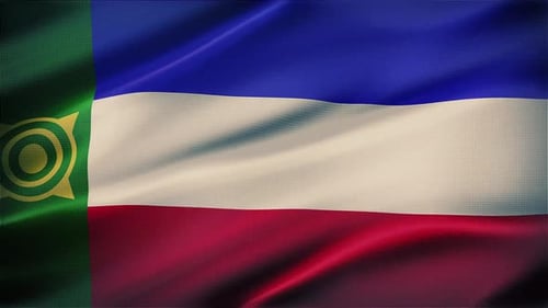 Realistic Waving Flag Animation with Natural Fabric Texture