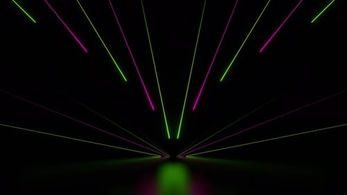 Pink And Green Bright Neon Stripes Background Vj Loop In 4K