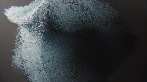 Dynamic Abstract Fluid Particle Logo Reveal