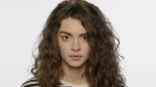 Surprised Woman Expressing Shock on White Background