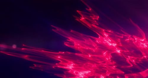 Abstract Red Pink Glowing Energy Particles Background