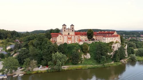 Approaching the Benedictine Abbey in Tyniec