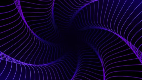 Abstract Geometric Star Tunnel Seamless Loop Background