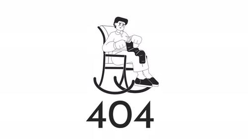 Oma strickt Bw 404 Animation