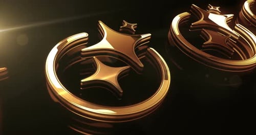 Artificial intelligence Ai metal symbol loop concept