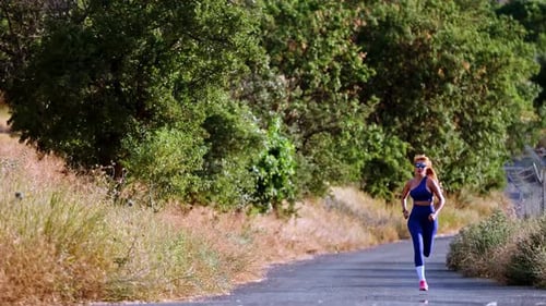 Outdoor Run on Nature Path