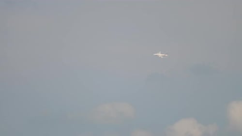 Airplane Flying High Long Shot