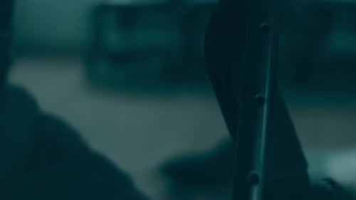 A Disabled Man Assembles a Stroller