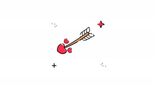 Heart Arrow Animation