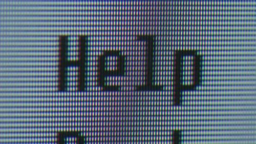 Monitor de computadora Pixel on Old Vintage Computer Closeup Computers Cursor Macro Desktop Vintage Retro Wave