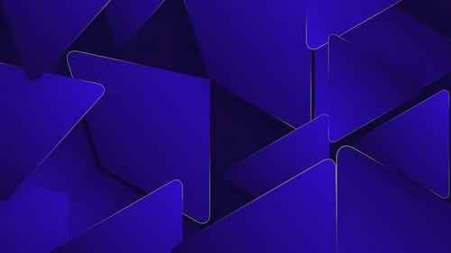Dynamic Abstract Blue Geometric Shapes Motion Background