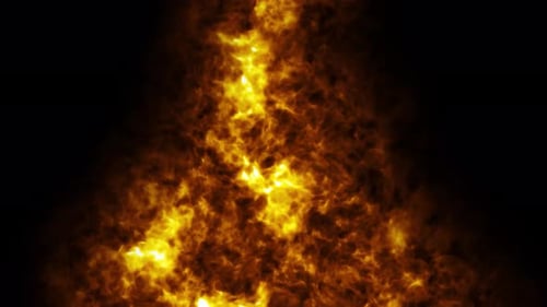 Abstract Dynamic Fire Energy Background Animation