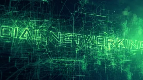 Futuristic Social Networking Digital Title Reveal
