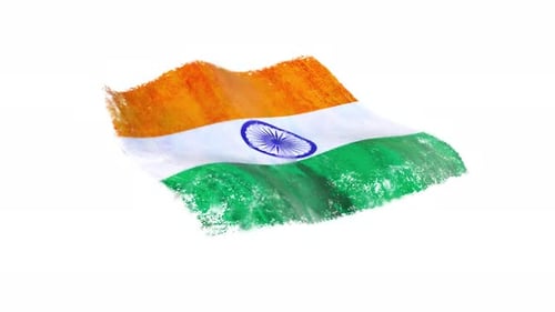Boucle de style aquarelle India Wawing Grunge + canal Alpha