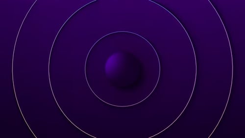 Abstract Pulsating Purple Concentric Circles Loop Background