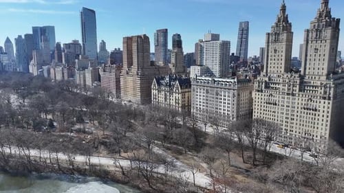 Central Park At Manhattan In New York United States.